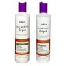 kit shampoo e condicionador nutritive argan tampa roxa