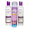 kit shampoo condicionador e Creme nutritive Uva tampa roxa