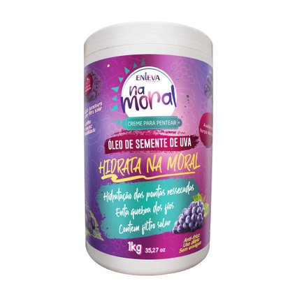 pote 1kg creme de pentear uva