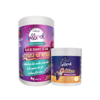 creme pentear uva 1kg e gelatina ativacachos 500g enleva na moral